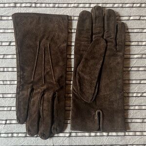 NWOT Women’s Brown Suede/Leather Driving Gloves